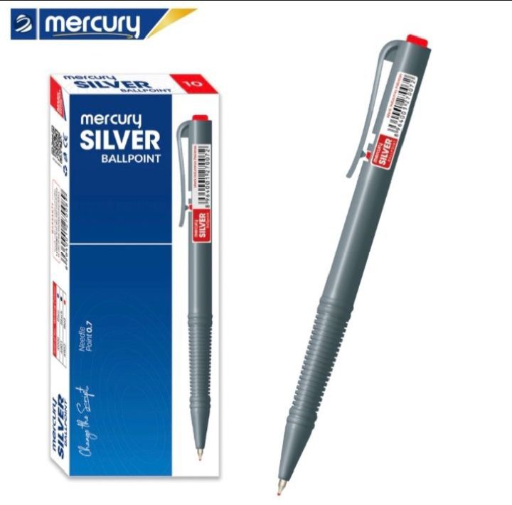 MERCURY SILVER BALL PEN RED