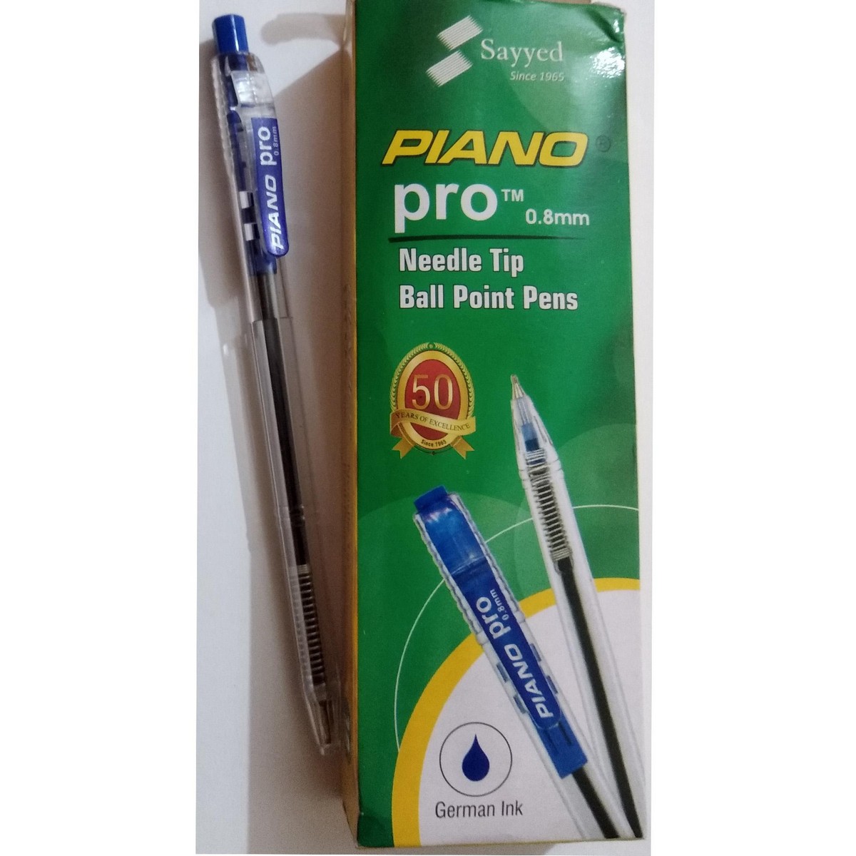 Piano Pro Ball Pen Black 10 Pcs
