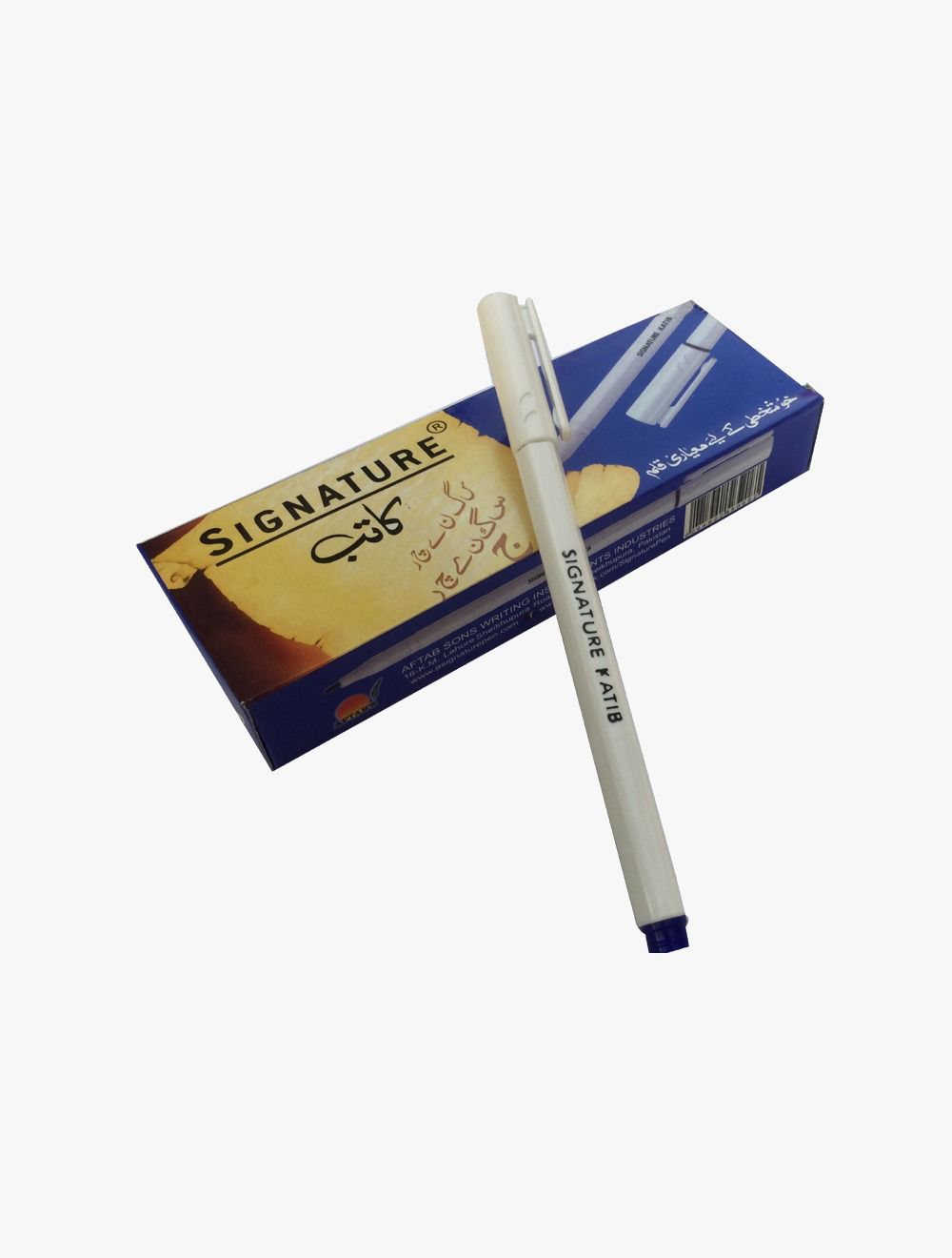 Signature Katib Cut Marker Blue 10 Pcs