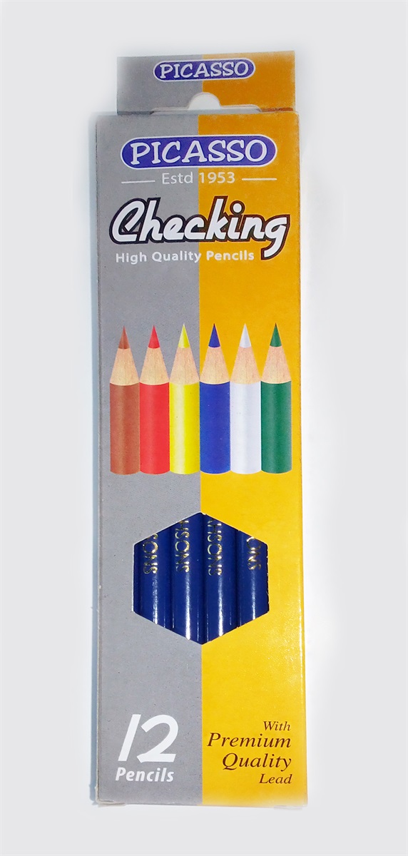 Picasso Checking Pencil Blue 12 Pcs