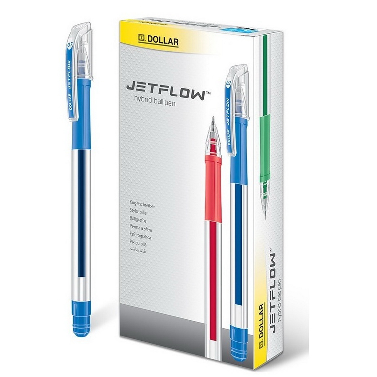 Dollar Jet flow Gel Pen Red 10 Pcs
