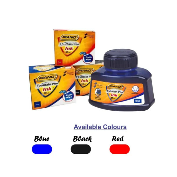 Piano Fountain Pen Ink 30ml Blue 12 Pcs