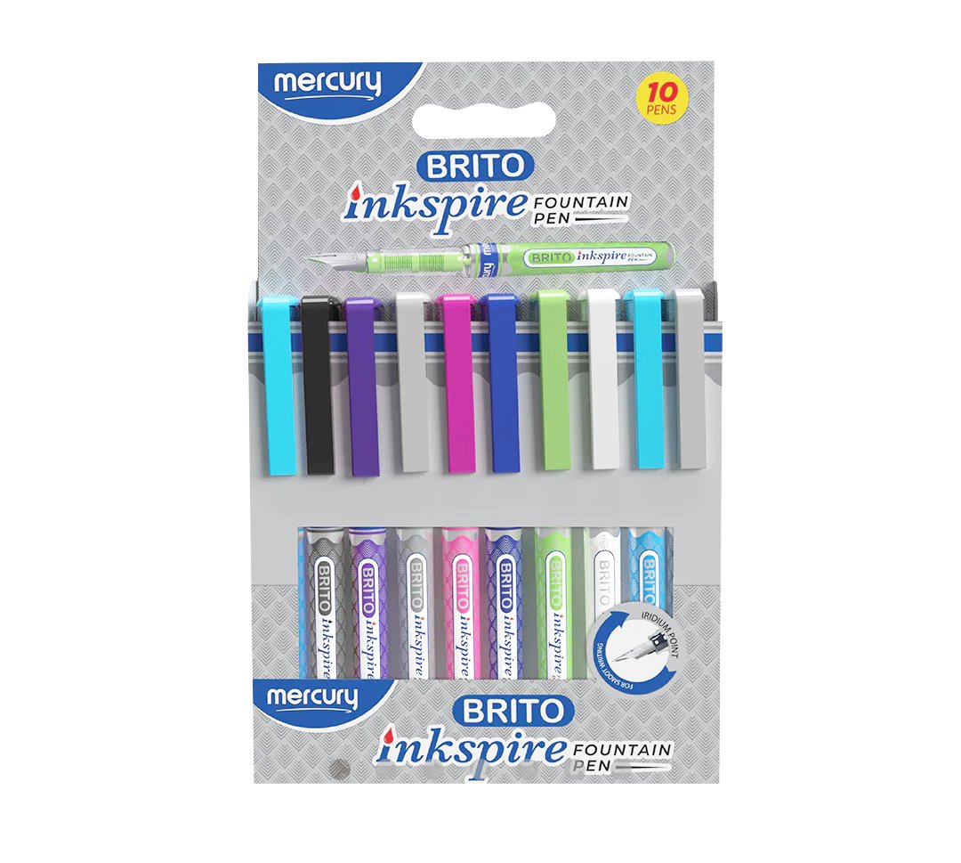 Mercury Brito Ink Pen 10 Pcs