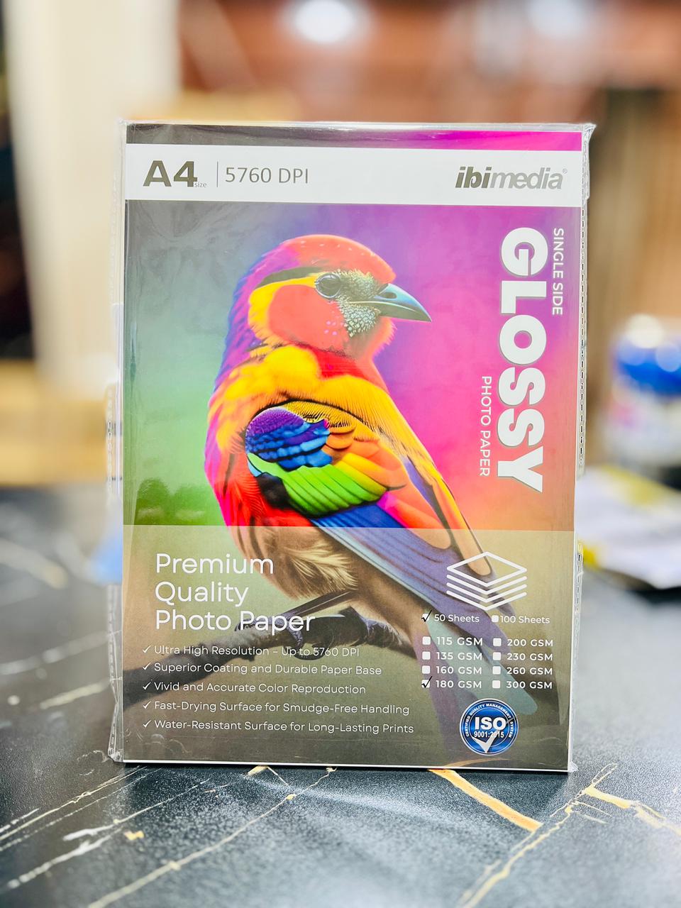 GLOSSY PAPER A4 180GMS 50PCS