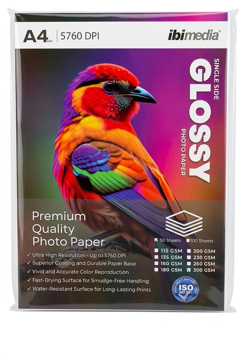 Glossy Photo Paper A4 300GMS